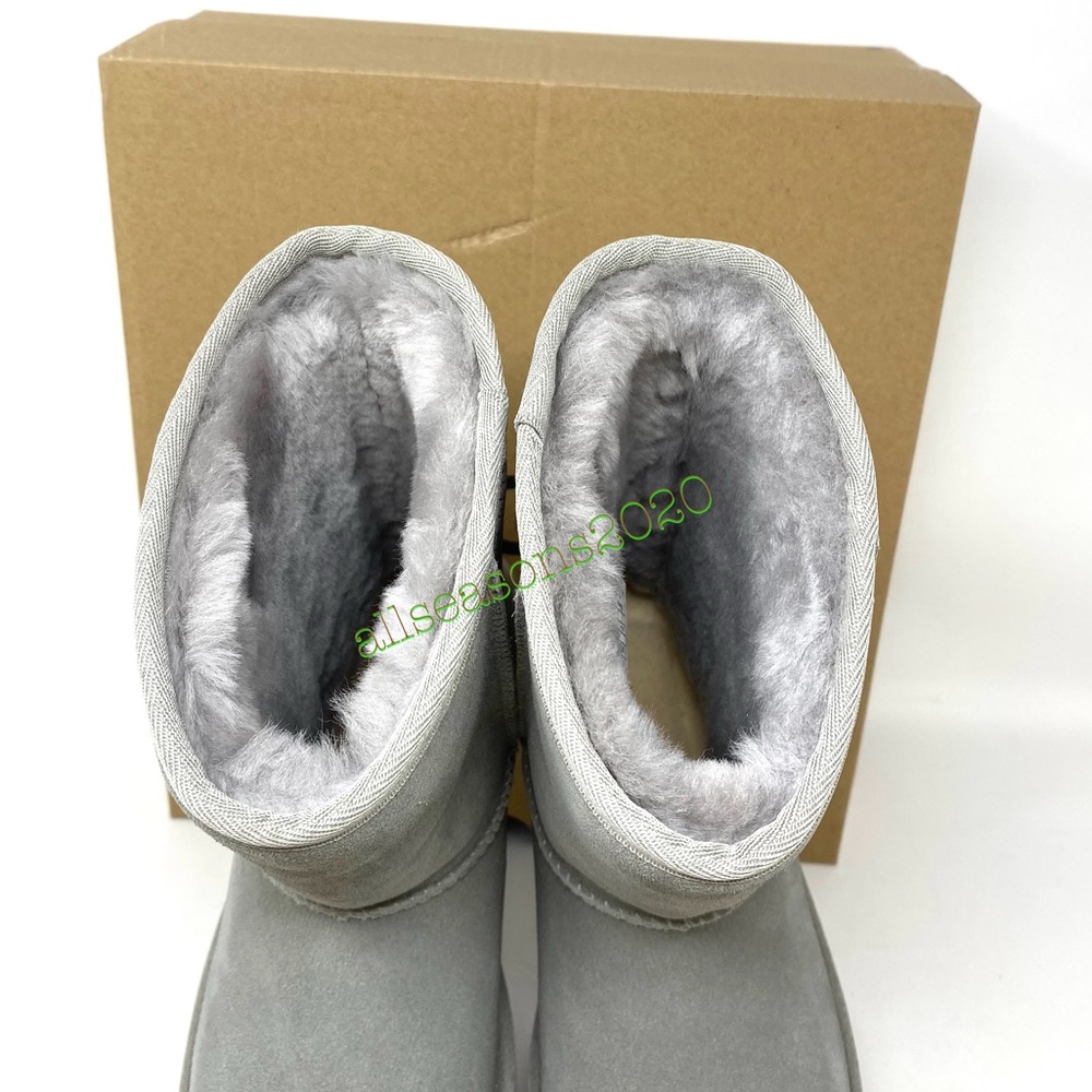 UGG Classic Short Metallic Shake Grey Women Boots - Picture 5 of 9